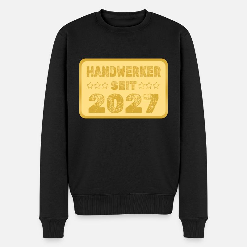 2027 - Männer Premium Bio Pullover - Schwarz