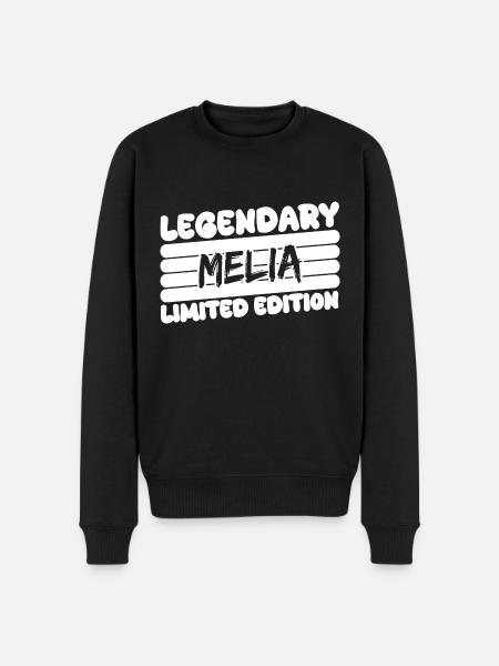 Melia as a name - Men's Premium Organic Jumper - black