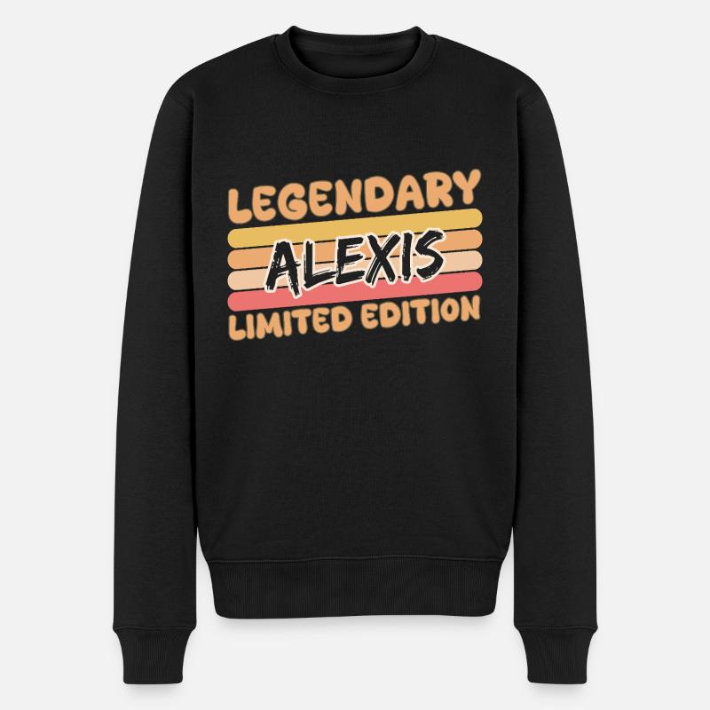 Nom : Alexis - Pull Premium bio Homme - noir