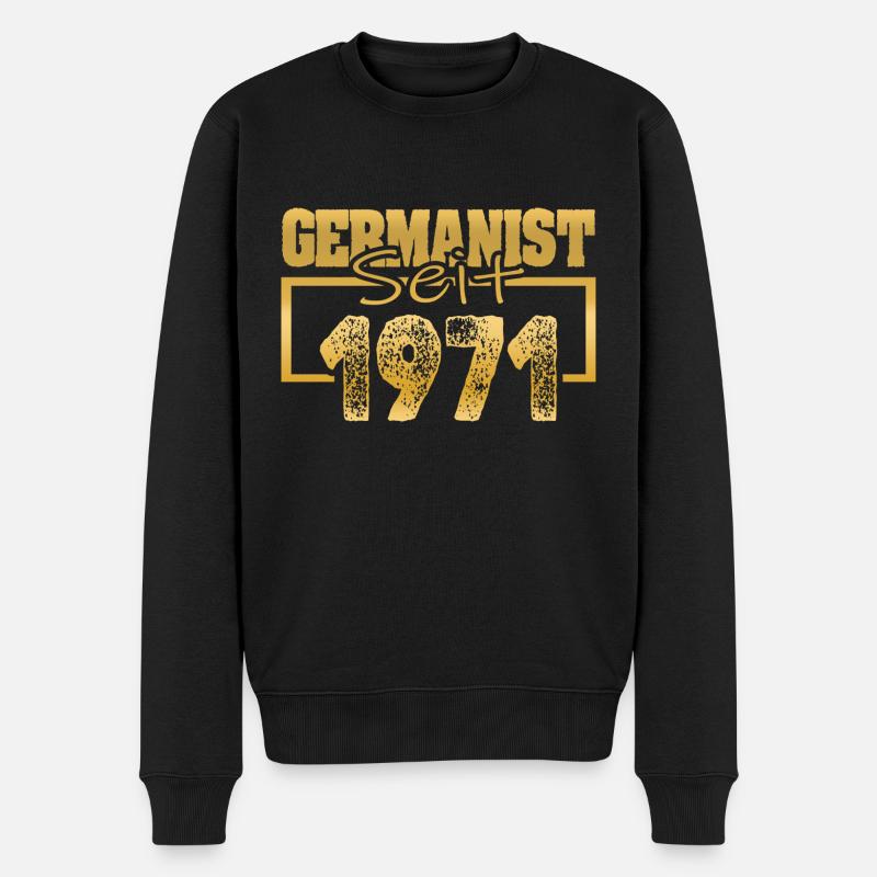 Uni 1971 - Männer Premium Bio Pullover - Schwarz