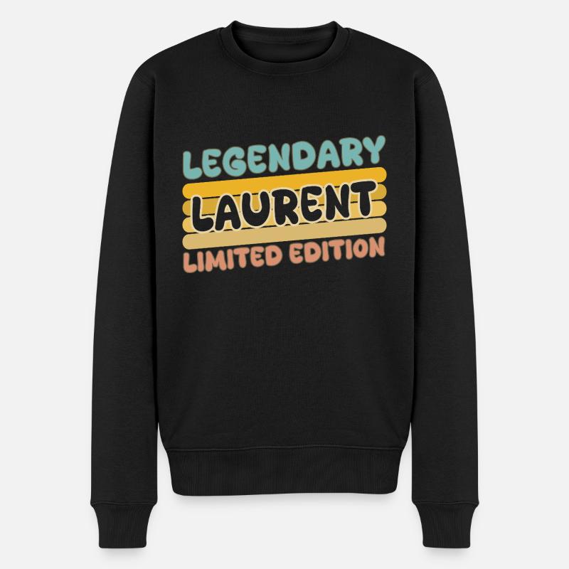 Nom Laurent - Pull Premium bio Homme - noir