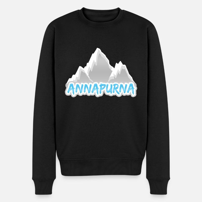 Geschenk für Annapurna - Männer Premium Bio Pullover - Schwarz
