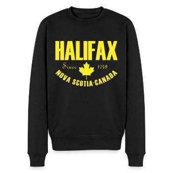 Halifax nova scotia cadeau Canada Canadien - Pull Premium bio Homme - noir - Devant - Nico (187cm)