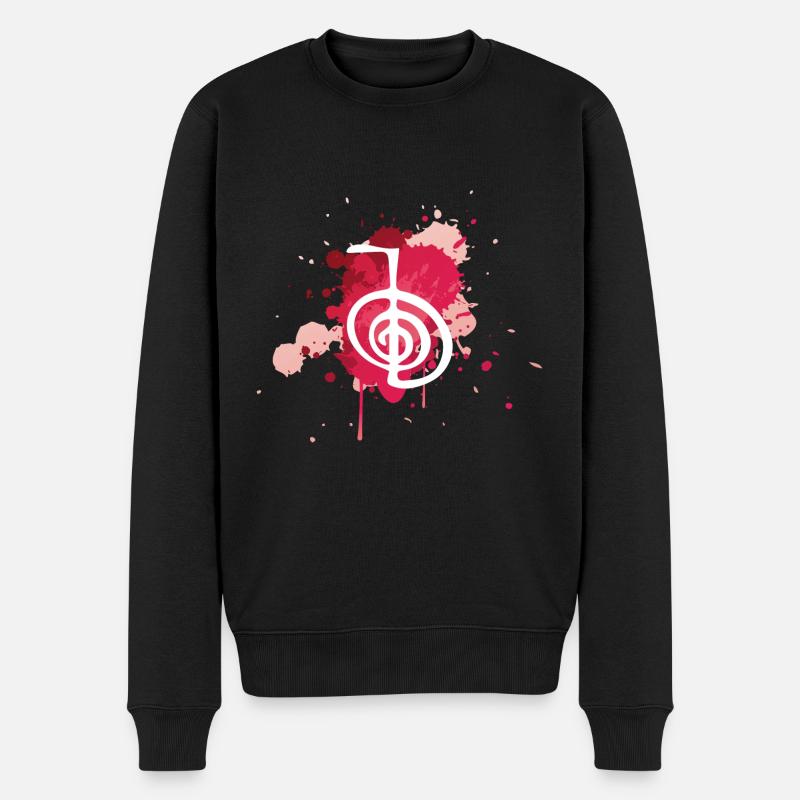 Reiki Geschenkidee | Reiki Heilungen Reiki-Meister - Männer Premium Bio Pullover - Schwarz