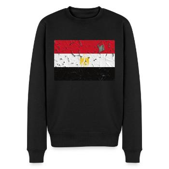 Ägypten - Männer Premium Bio Pullover - Schwarz - Vorne - Nico (187cm)