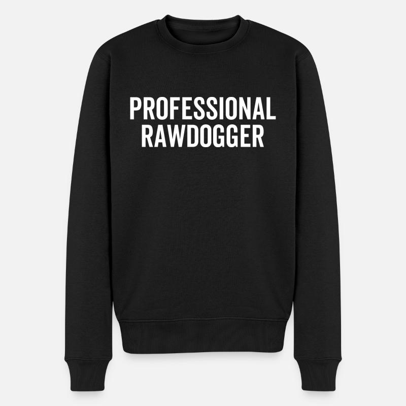 Professioneller Rawdogger - Männer Premium Bio Pullover - Schwarz