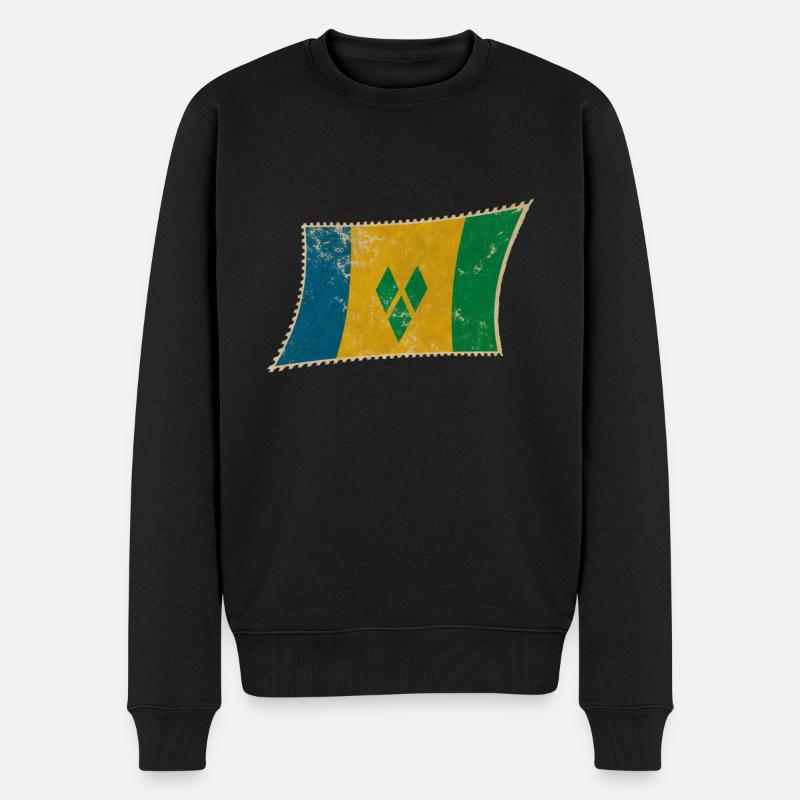 Saint-Vincent-et-les Grenadines - Pull Premium bio Homme - noir