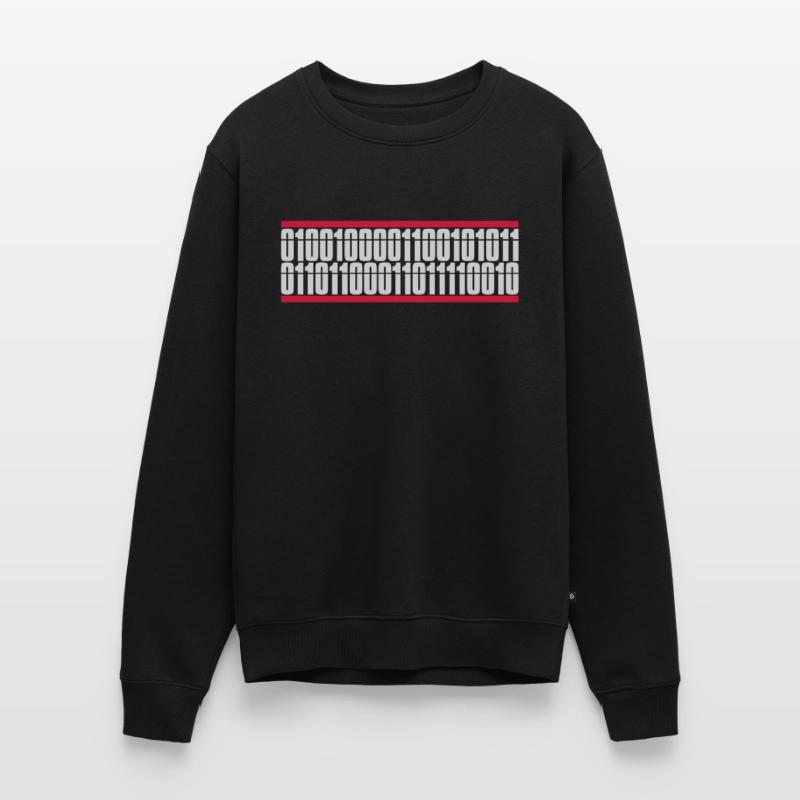 Binary Code Program Language Men's Premium Organic Jumper