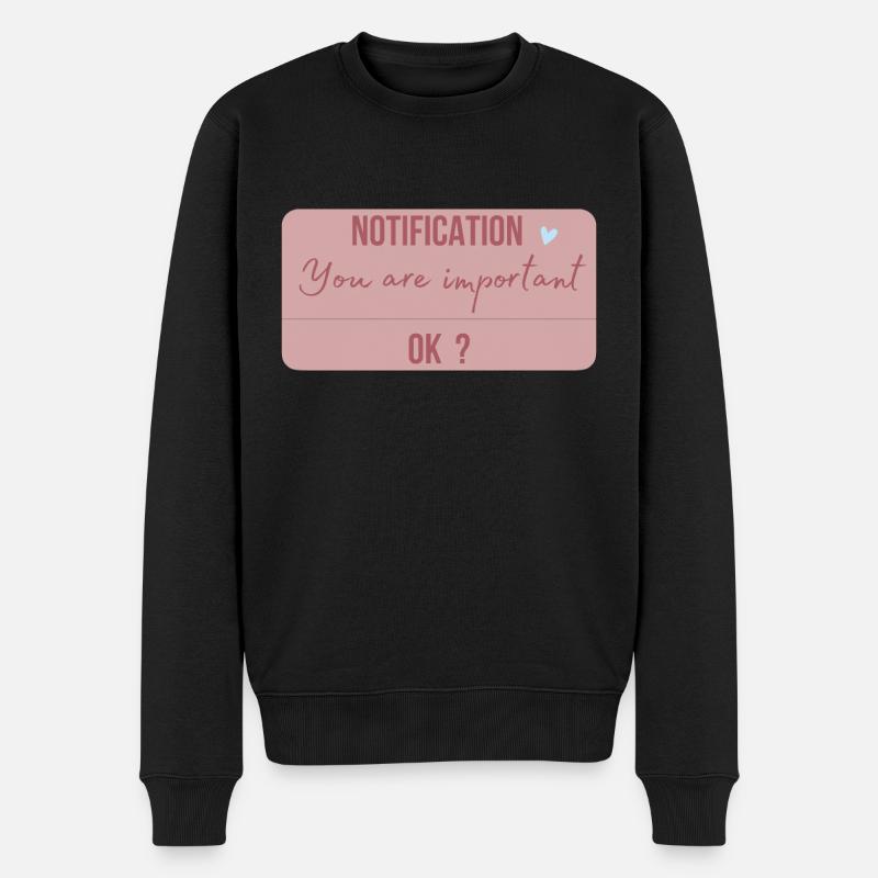 Sie sind wichtig - Männer Premium Bio Pullover - Schwarz
