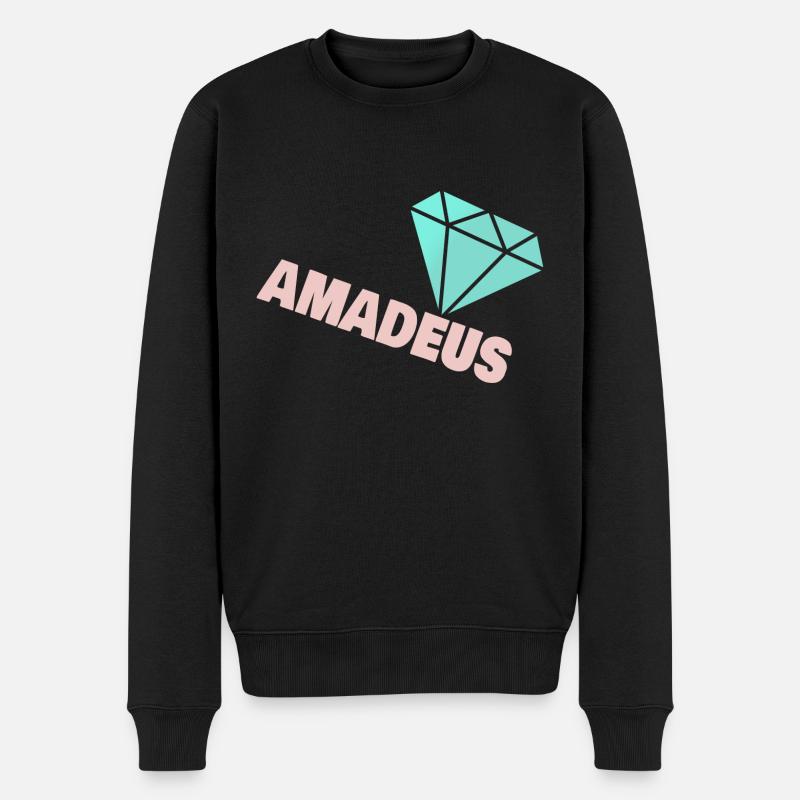Diamant Amadeus - Pull Premium bio Homme - noir