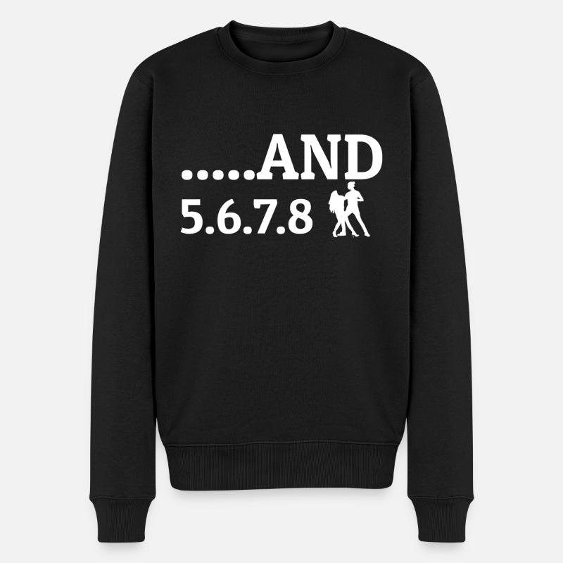 Dancing Dance Music - Männer Premium Bio Pullover - Schwarz