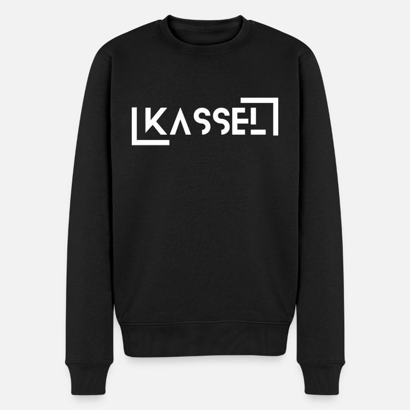 Kassel - Männer Premium Bio Pullover - Schwarz