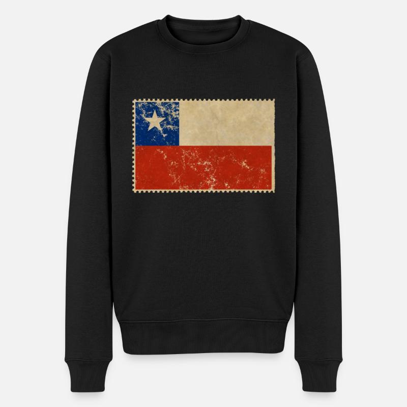 Drapeau Chili - Pull Premium bio Homme - noir
