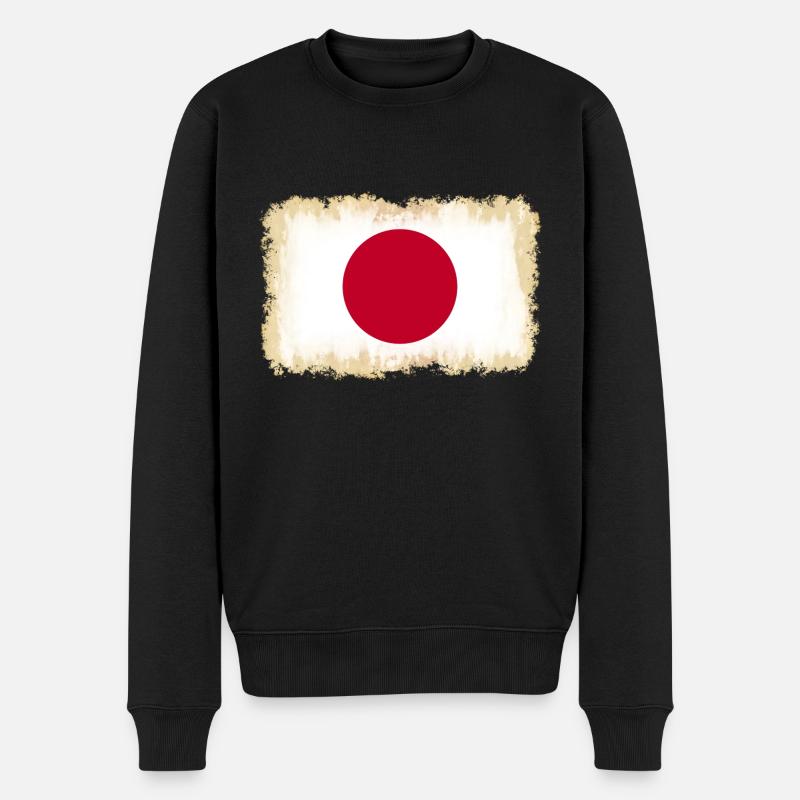 Drapeau du Japon - Pull Premium bio Homme - noir