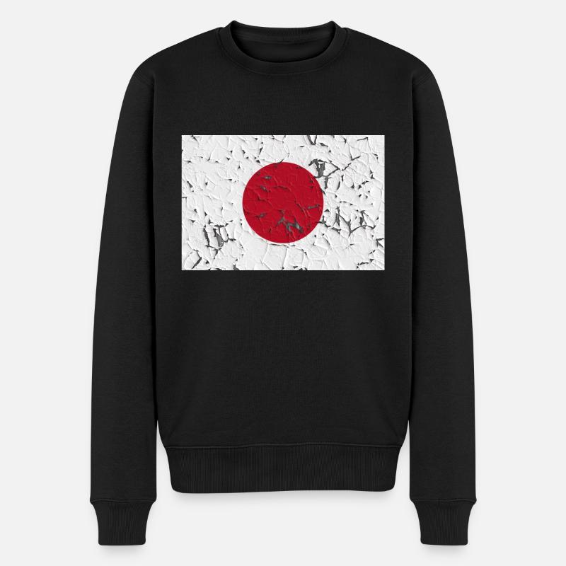 Land Japan - Männer Premium Bio Pullover - Schwarz