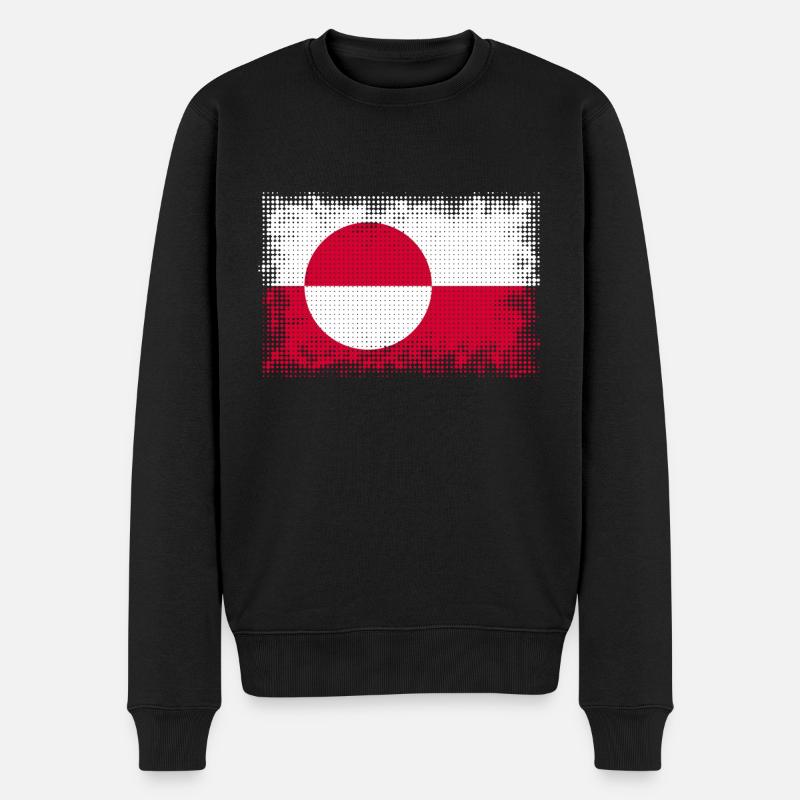 Grönland Grönland - Männer Premium Bio Pullover - Schwarz