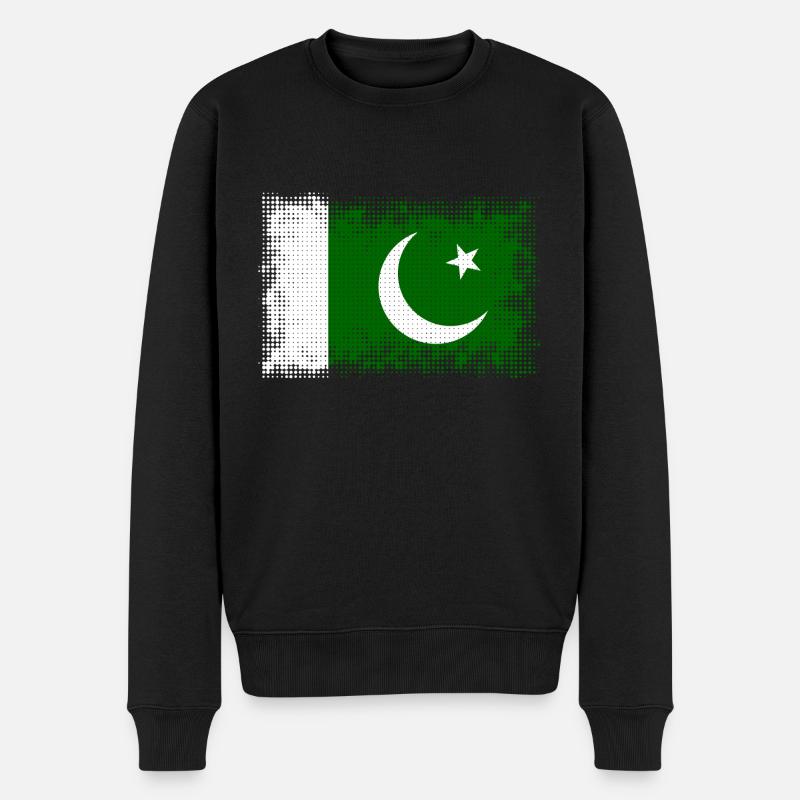 Le Pakistan comme drapeau - Pull Premium bio Homme - noir