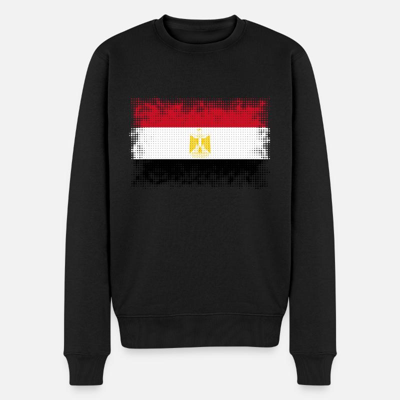 Ägypten - Männer Premium Bio Pullover - Schwarz
