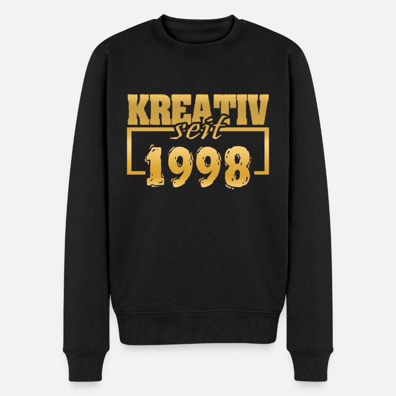 1998 - Männer Premium Bio Pullover - Schwarz