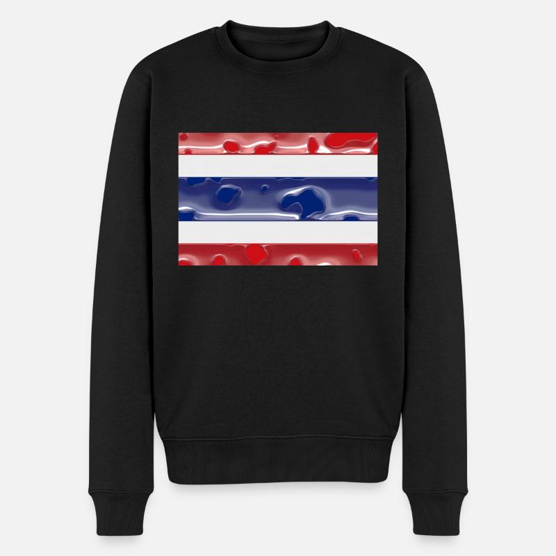 Thailand Thailand - Männer Premium Bio Pullover - Schwarz