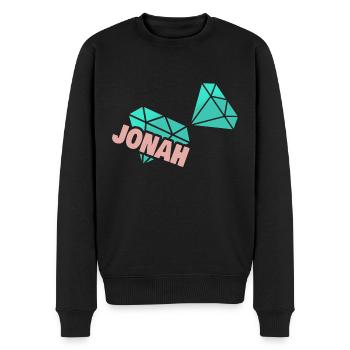 Gift for Jonah - Men's Premium Organic Jumper - black - Front - Nico (187cm)