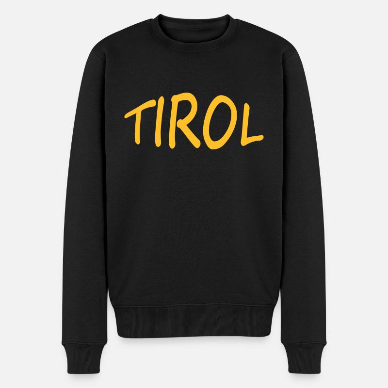 TIROL - Männer Premium Bio Pullover - Schwarz