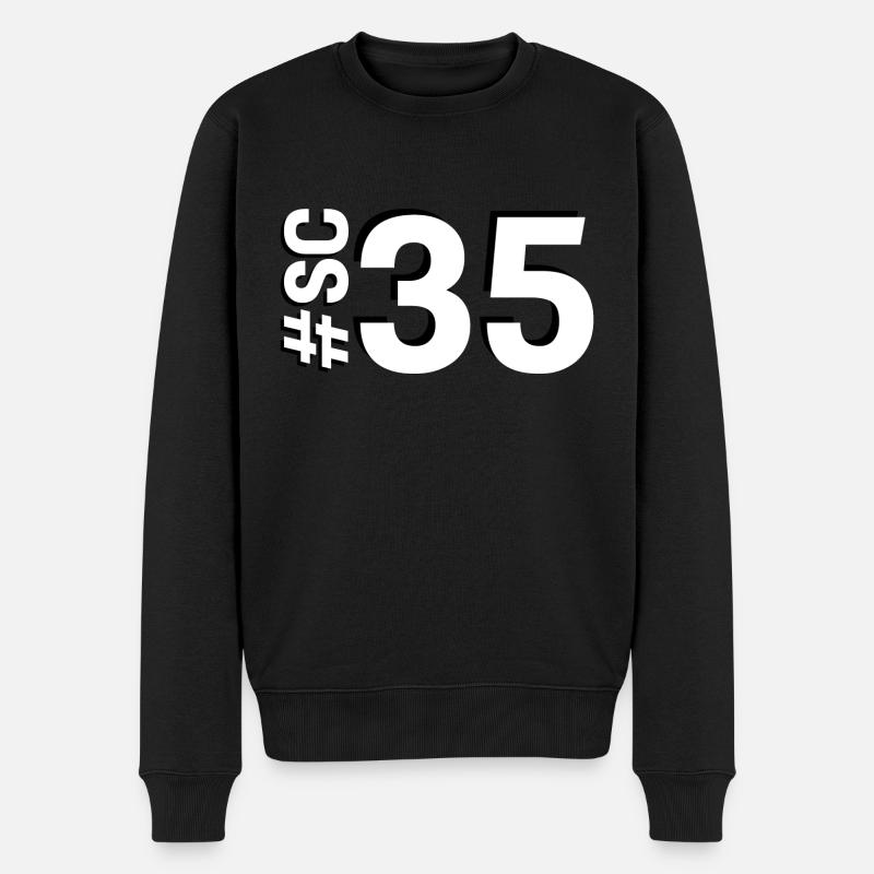 SC35 - Männer Premium Bio Pullover - Schwarz