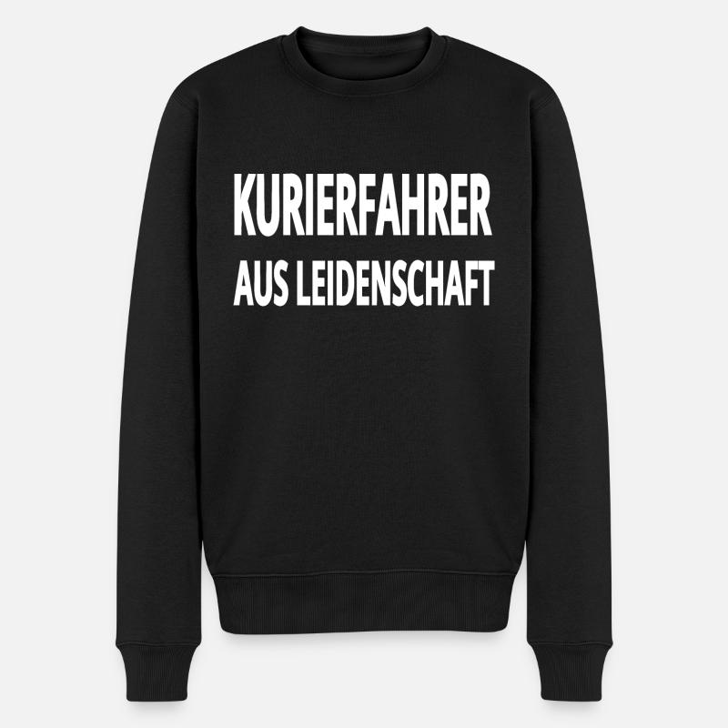 Kurierfahrer - Männer Premium Bio Pullover - Schwarz