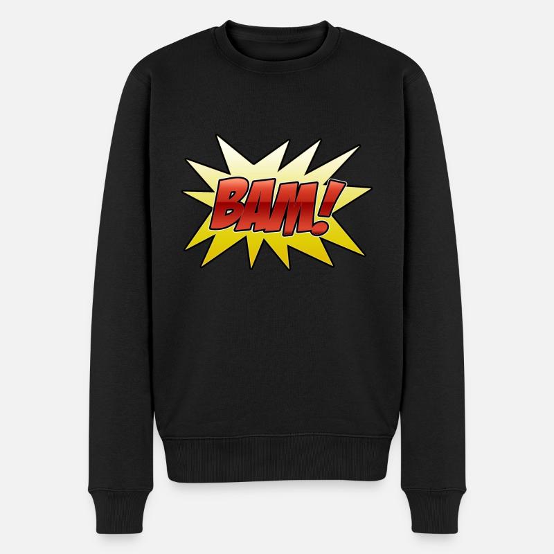 Bam 2 J - Männer Premium Bio Pullover - Schwarz