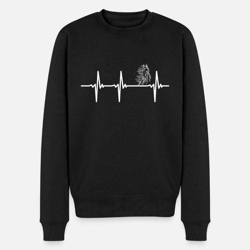 Cheval sauvage - Pull Premium bio Homme - noir