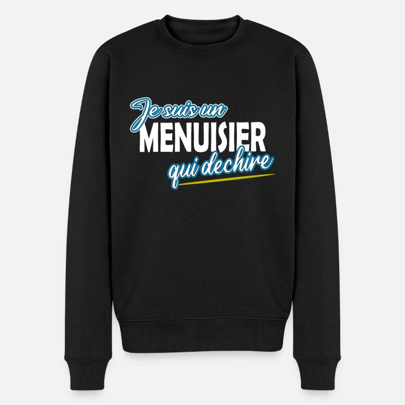 Menuisier - Pull Premium bio Homme - noir