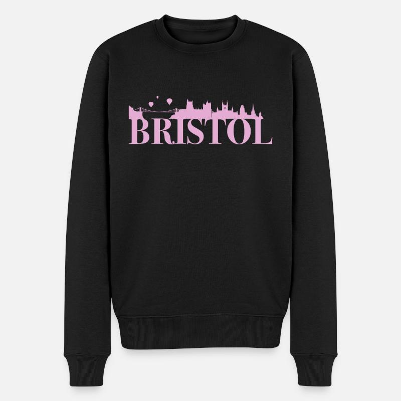 Bristol Angleterre capitale Skyline UK - Pull Premium bio Homme - noir