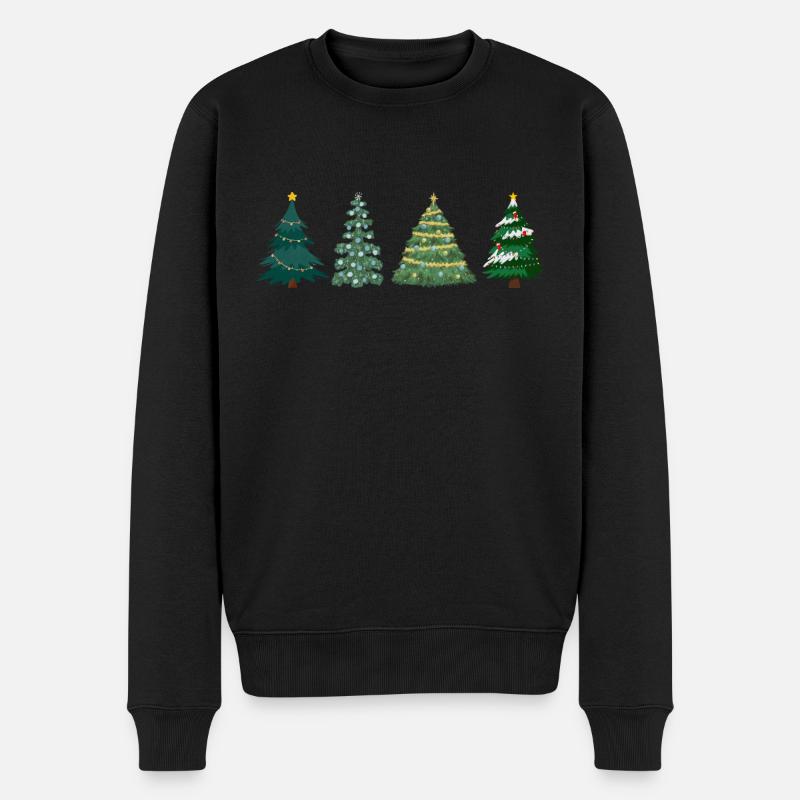 Arbres de Noël idee cadeau - Pull Premium bio Homme - noir