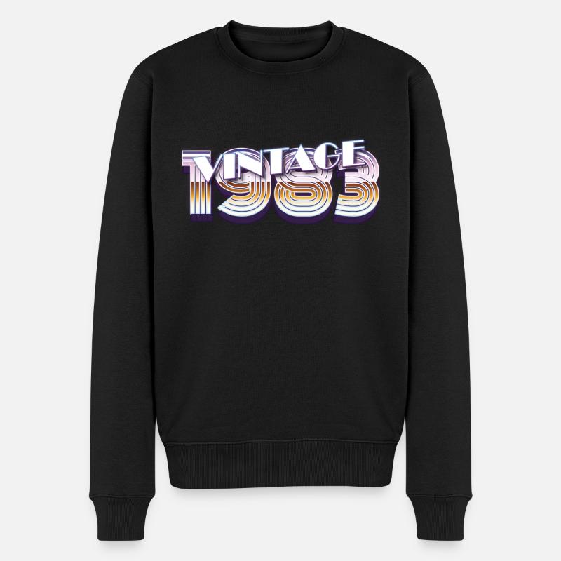 1983 40e anniversaire - Pull Premium bio Homme - noir