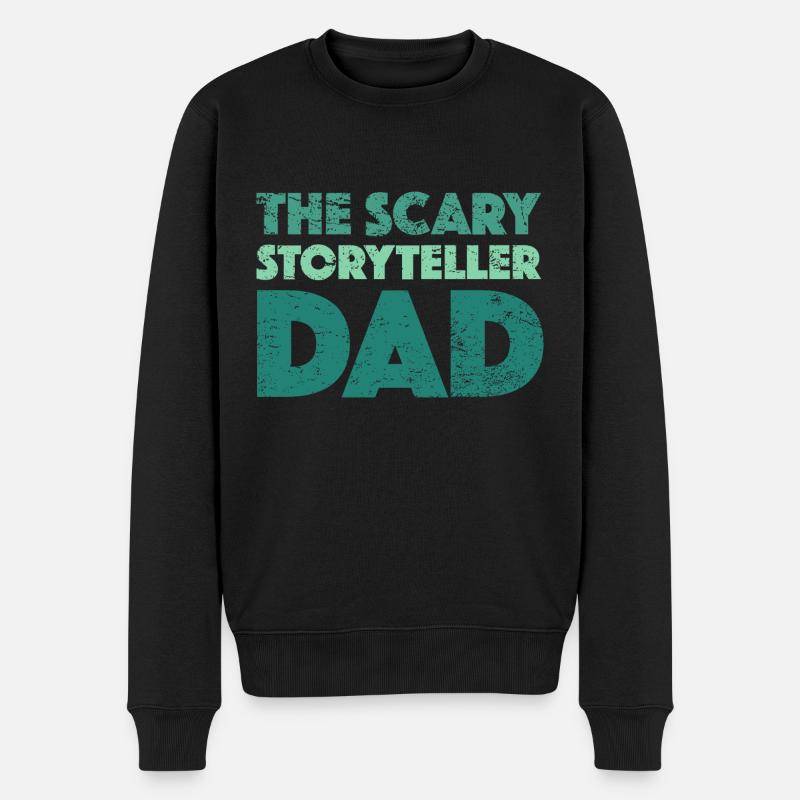 Le père conteur effrayant - Pull Premium bio Homme - noir