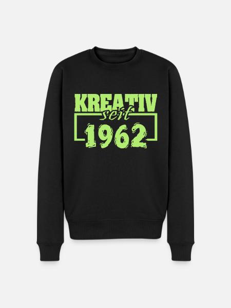 1962 - Männer Premium Bio Pullover - Schwarz