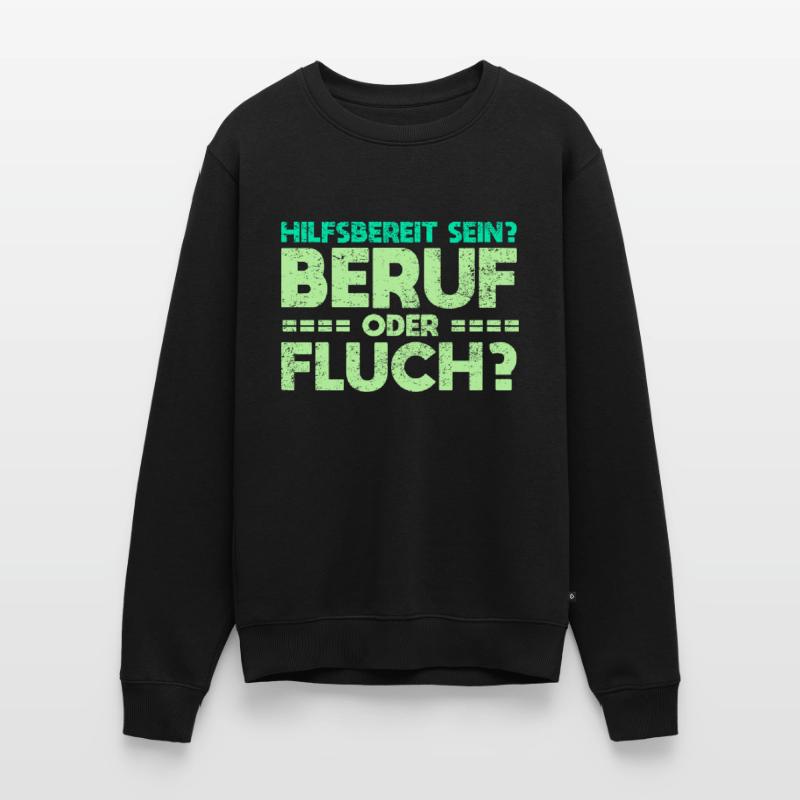 Hilfsbereit Sein - Beruf Oder Fluch? Männer Premium Bio Pullover