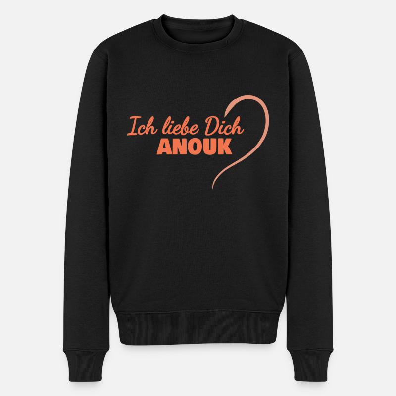 Anouk - Männer Premium Bio Pullover - Schwarz