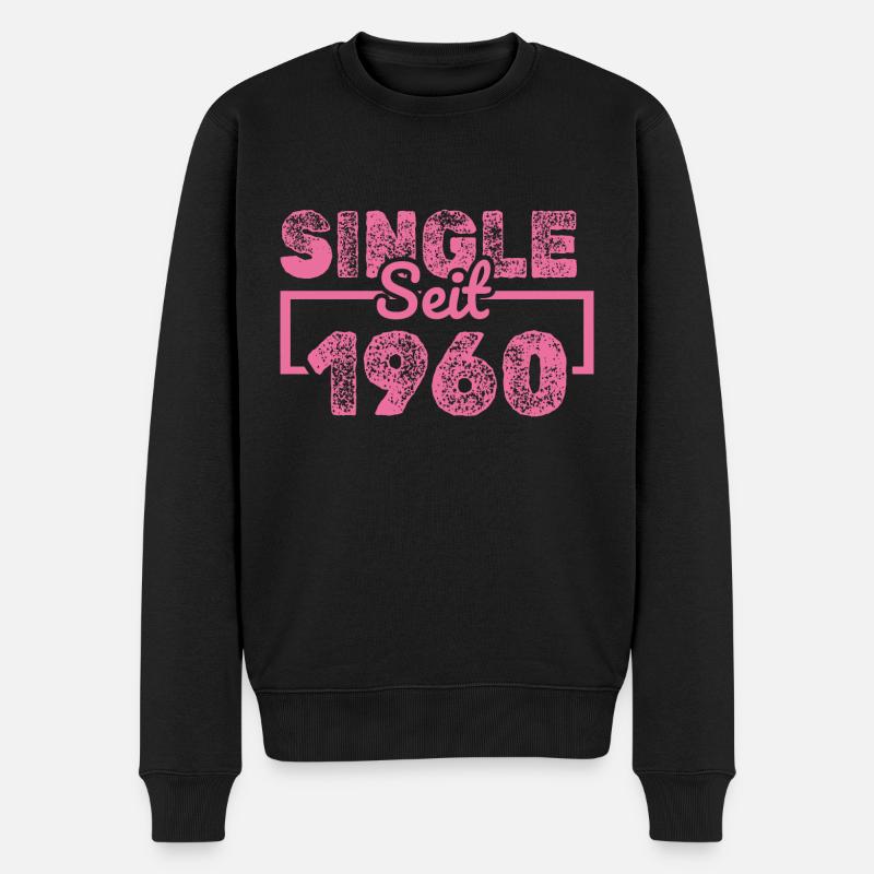 1960 - Männer Premium Bio Pullover - Schwarz
