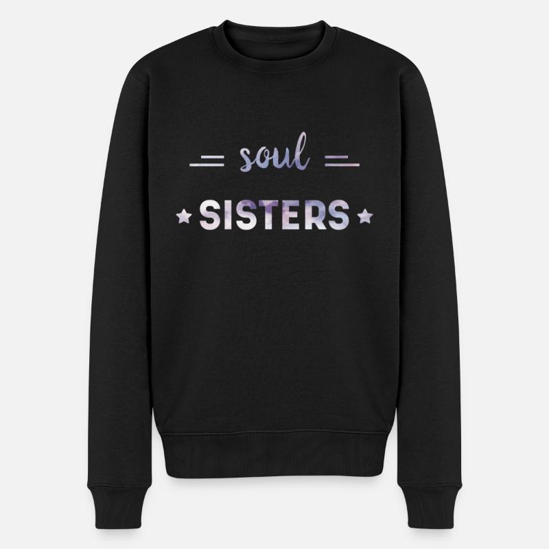 Beste Freunde - Männer Premium Bio Pullover - Schwarz