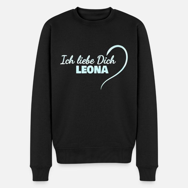 Leona - Pull Premium bio Homme - noir