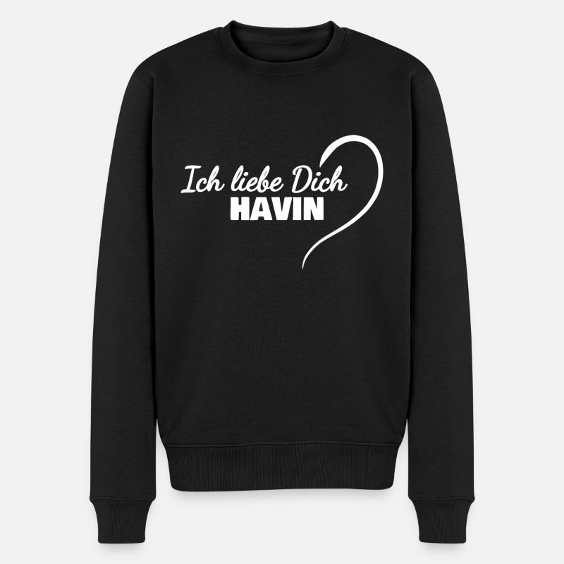 Havin - Pull Premium bio Homme - noir