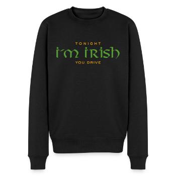 Irish lustiger Spruch - Tonight I m Irish - Männer Premium Bio Pullover - Schwarz - Vorne - Nico (187cm)