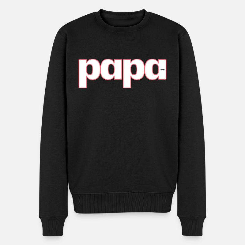 PAPA - Pull Premium bio Homme - noir