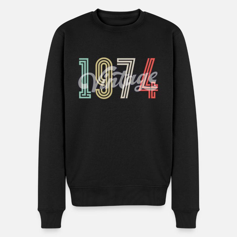 Millésime 1974 - Pull Premium bio Homme - noir