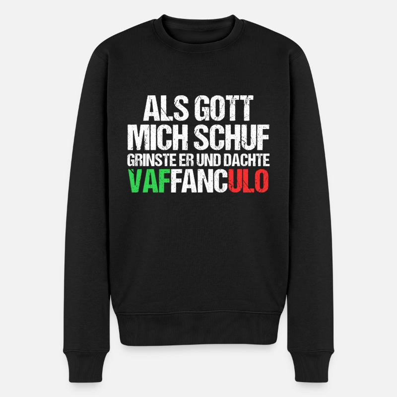 Italie Italien Vaffanculo - Pull Premium bio Homme - noir