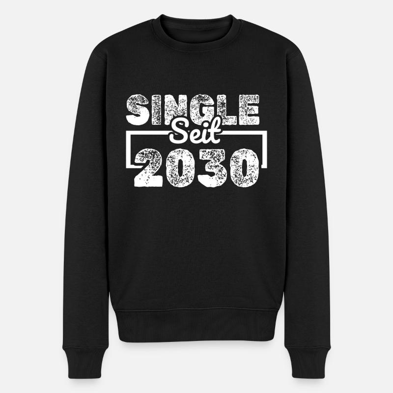 2030 - Männer Premium Bio Pullover - Schwarz