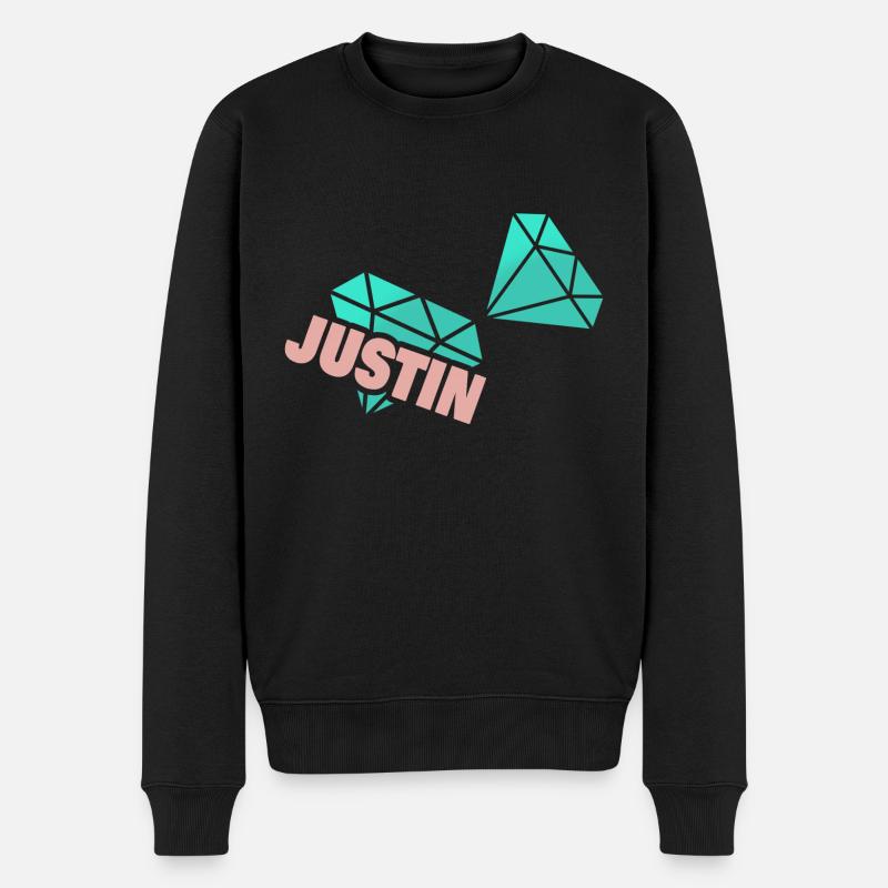 Papa Justin - Pull Premium bio Homme - noir