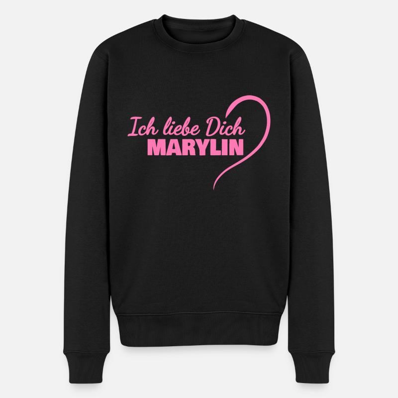 Aimez-vous Marylin - Pull Premium bio Homme - noir