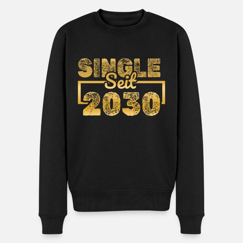 2030 - Männer Premium Bio Pullover - Schwarz